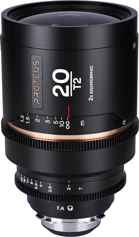 LAOWA Proteus 2X Anamorphic 20mm T2 -Amber - Arri PL/ Canon EF