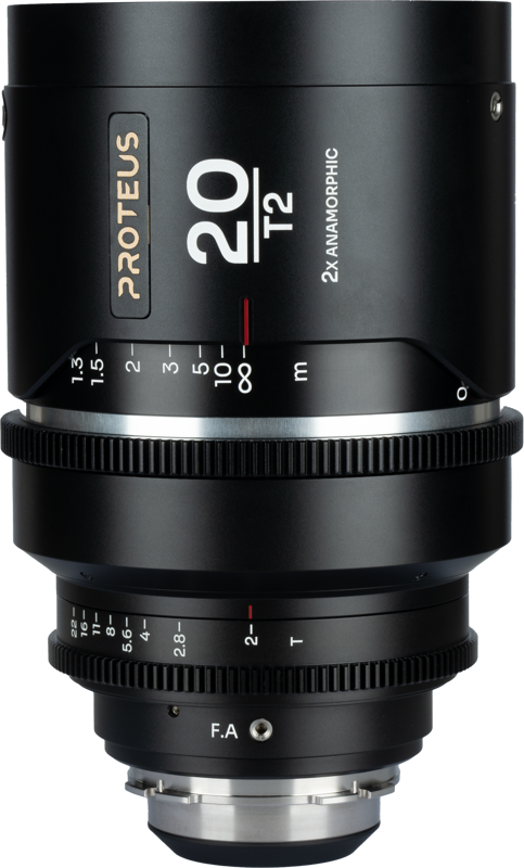 LAOWA Proteus 2X Anamorphic 20mm T2 -Silver - Arri PL/ Canon EF