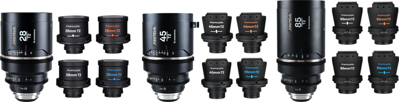 LAOWA Proteus Flex 2X Anamorphic 3-Lens Bundle Set A (28mm, 45mm, 85mm)-Arri PL/Canon EF