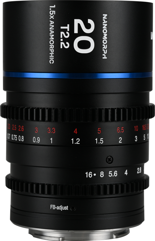 The Laowa Nanomorph 20mm T2.2 1.5X is acompact anamorphic lens designed forf ilmmakers whowant to achieve a true cinematic look without the bulk of traditionalanamorphic glass. With a 1.5x squeeze ratio