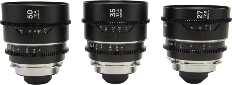 The Laowa Nanomorph S35 Prime 3-Lens Bundle (27mm