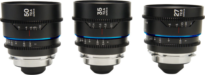 The Laowa Nanomorph S35 Prime 3-Lens Bundle (27mm
