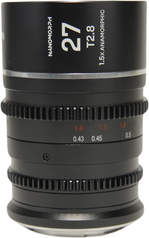 The Laowa Nanomorph 27mm T2.8 1.5X S35 (Silver) is a compact and lightweight anamorphic cine lens designed specifically for Super35 cinema cameras. Offering a 1.5x anamorphic squeeze