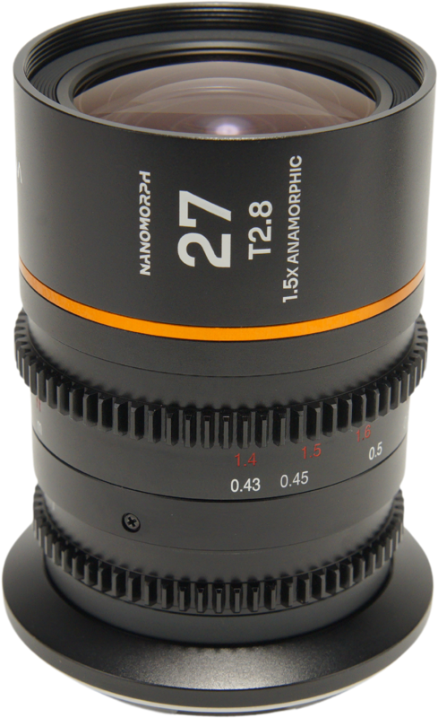 this lens provides a true cinematic widescreen look with stunning oval bokeh and beautifully elongated flares. Its 27mm focal length delivers a natural wide-angle perspective