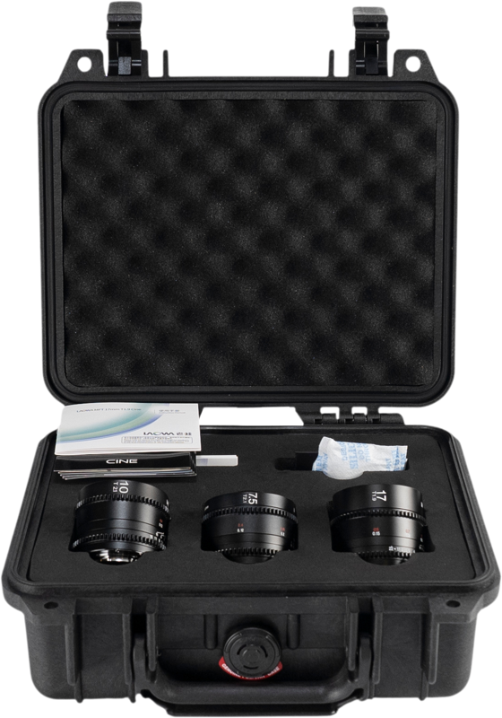 and 17mm T1.9—this bundle provides exceptional optical quality and creative flexibility for wide-angle cinematography. From dramatic landscapes to dynamic architecture