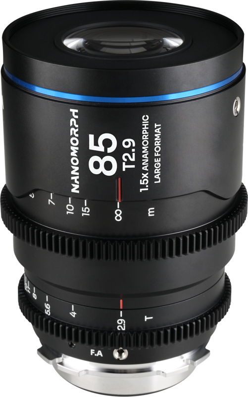 expertly designed for cinematographers utilizing large-format cinema cameras equipped with Arri PL and Canon EF mounts. Featuring an 85mm focal length