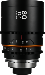 LAOWA Nanomorph 80mm T2.4 1.5X S35 (Amber) - Arri PL/Canon EF