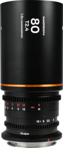 LAOWA Nanomorph 80mm T2.4 1.5X S35 (Amber) - Canon RF