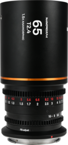 this lens delivers a true cinematic widescreen look with beautifully rendered oval bokeh and elongated horizontal flares. The 65mm focal length provides a flattering compression effect