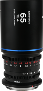 this lens delivers a true cinematic widescreen look with beautifully rendered oval bokeh and elongated horizontal flares. The 65mm focal length provides a flattering compression effect