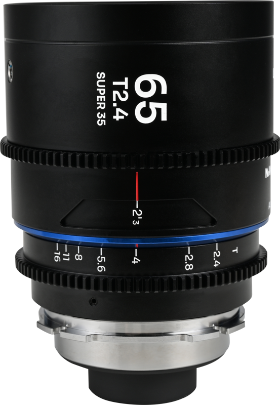 The Laowa Nanomorph 65mm T2.4 1.5X S35 (Blue) is a compact and lightweight anamorphic cine lens designed for Super35 cinema cameras. Offering a 1.5x anamorphic squeeze