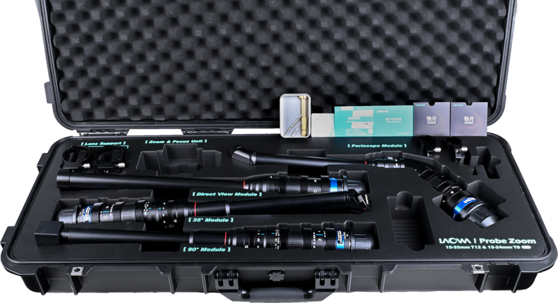 LAOWA Probe Zoom 4-lens Bundle 15–35mm T12 Lens (Direct, Periscope, 35° Degree, 90° Degree) Arri PL