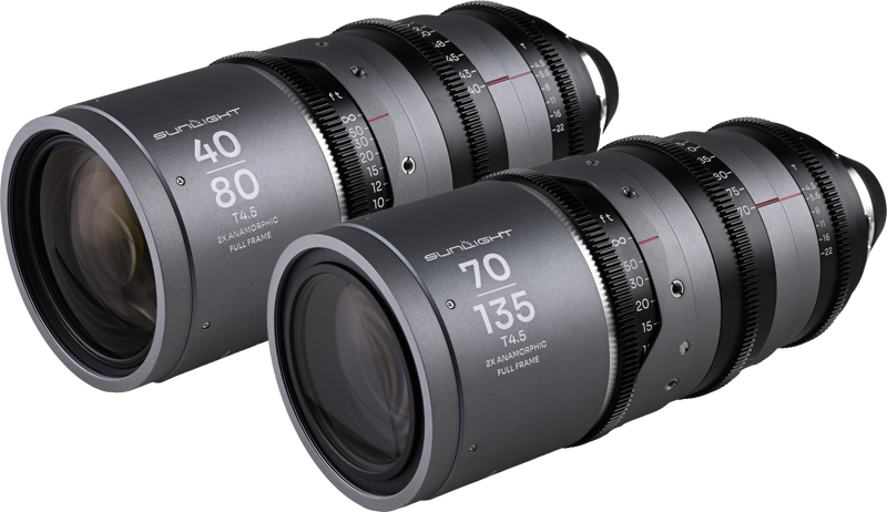 LAOWA Sunlight 2X Anamorphic Zoom 2-Lens Bundle (40-80mm,70-135mm) (Silver) Arri PL