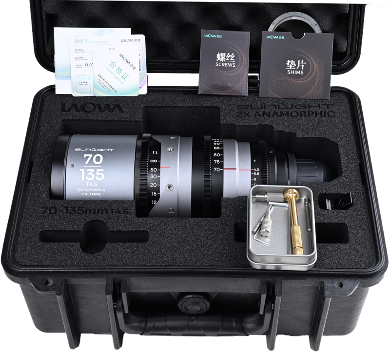 LAOWA Sunlight 70-135mm T4.5 2x FF Anamorphic Zoom (Clear) Arri PL
