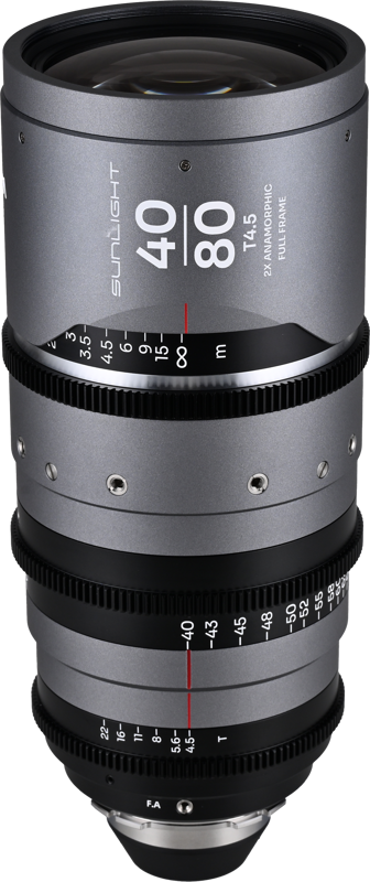 designed to keep a constant 2x squeeze across its range in a compact cine housing. It covers wide establishing through medium framing in one lens