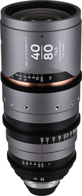 designed to keep a constant 2x squeeze across its range in a compact cine housing. It covers wide establishing through medium framing in one lens