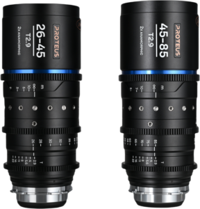 LAOWA Proteus Zoom 2X Anamorphic 2-Lens Bundle (26-45mm, 45-85mm) - Blue - Arri PL/Canon EF