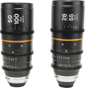 LAOWA Nanomorph S35 Zoom 2-Lens Bundle (28-55mm, 50-100mm) (Amber) - Arri PL