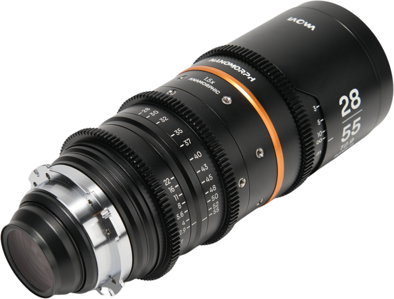 and characteristic anamorphic flares. With its versatile 28-55mm zoom range