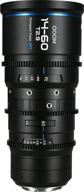 The Laowa OOOM 14-60mm T2.9 Cine Lens is a professional-grade zoom lens designed exclusively for Micro Four Thirds (MFT) cinema cameras. Offering a versatile 4.3x zoom range