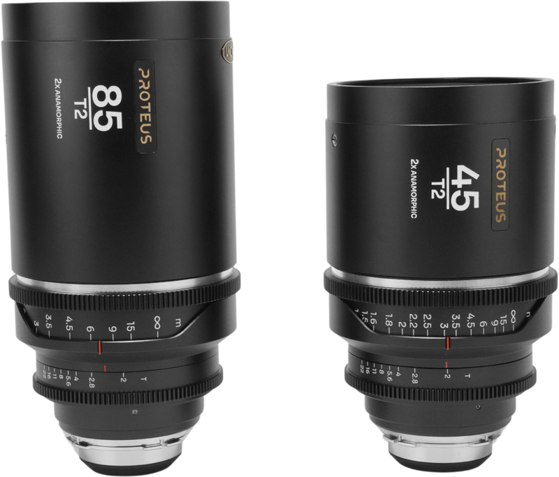 The Laowa Proteus 2X Anamorphic 2-Lens Bundle Set B combines two highly versatile cine lenses—the natural perspective 45mm and the expressive telephoto 85mm—creating a powerful toolkit for filmmakers looking to achieve authentic cinematic visuals. With a true 2X anamorphic squeeze ratio