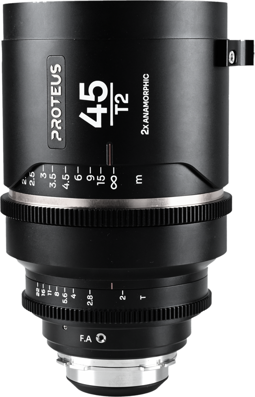 The Laowa Proteus Flex 2X Anamorphic 45mm T2 lens offers cinematographers a classic anamorphic focal length combined with the innovative flexibility of interchangeable flare options. Designed specifically for Super 35 sensors