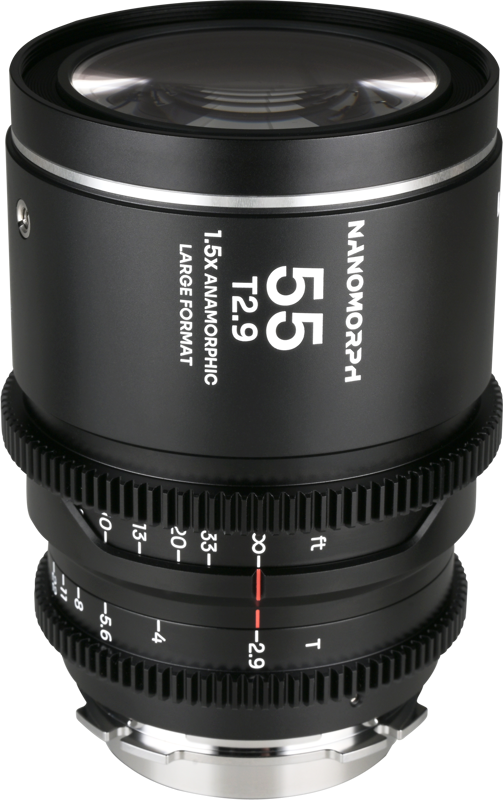 crafted specifically for cinematographers using large-format cinema cameras with Arri PL and Canon EF mounts. With its versatile 55mm focal length