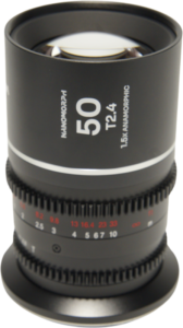 this lens creates a true cinematic widescreen look with beautifully rendered oval bokeh and elongated horizontal flares. The 50mm focal length provides a natural perspective with flattering compression