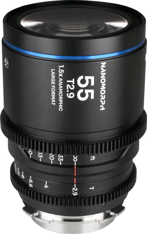 crafted specifically for cinematographers using large-format cinema cameras with Arri PL and Canon EF mounts. With its versatile 55mm focal length