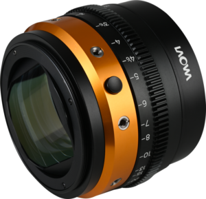 this adapter can be used with spherical lenses to introduce a distinctive anamorphic touch. It is available in amber