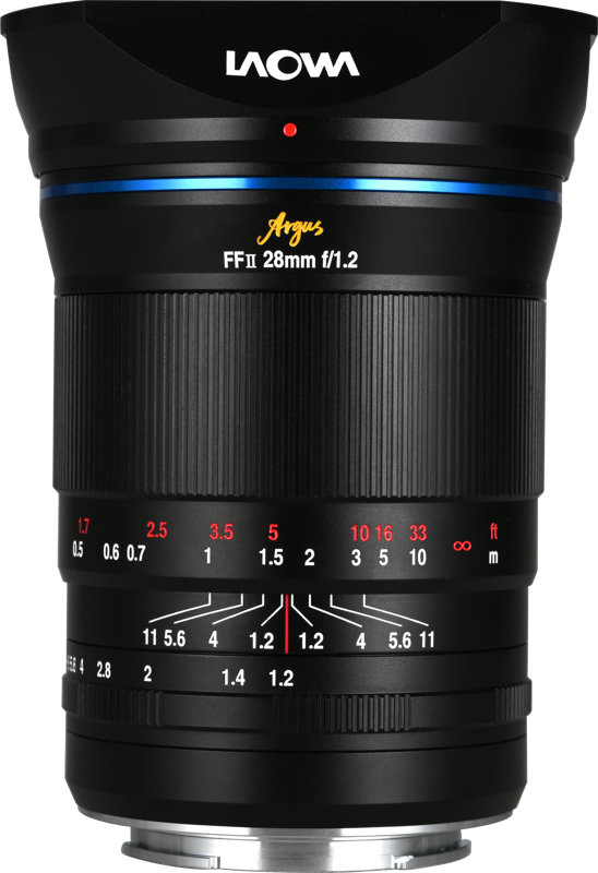 Laowa Argus 28mm f/1.2 FF is a full-frame wide-angle lens offering photographers and filmmakers unmatched versatility
