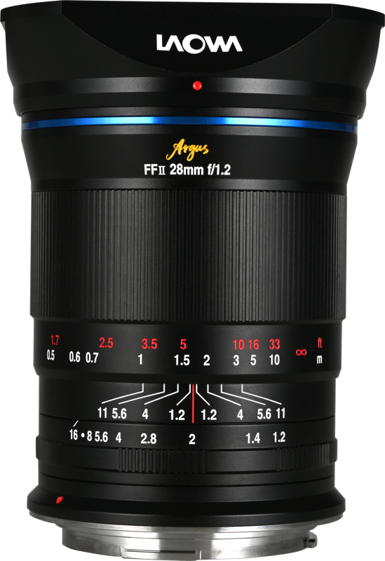 Laowa Argus 28mm f/1.2 FF is a full-frame wide-angle lens offering photographers and filmmakers unmatched versatility