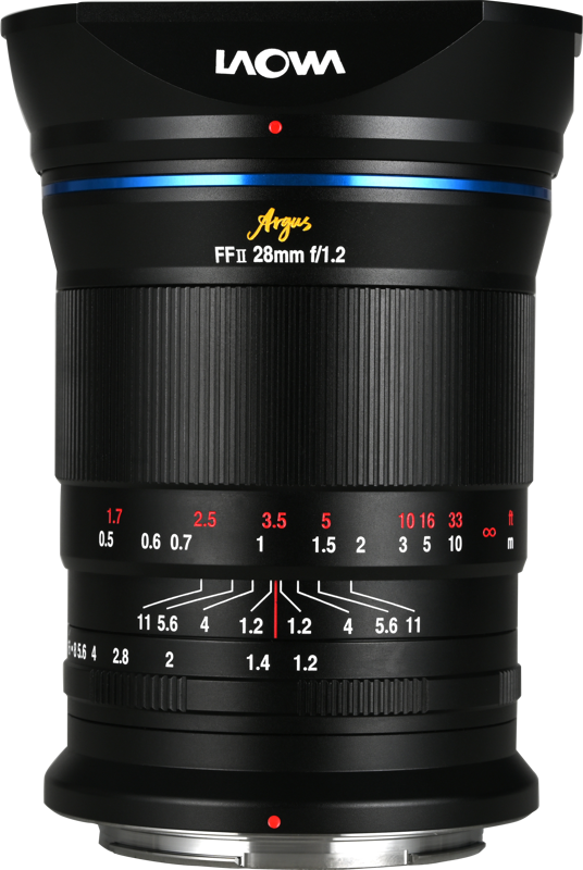 Laowa Argus 28mm f/1.2 FF is a full-frame wide-angle lens offering photographers and filmmakers unmatched versatility
