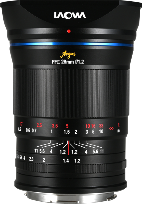 Laowa Argus 28mm f/1.2 FF is a full-frame wide-angle lens offering photographers and filmmakers unmatched versatility