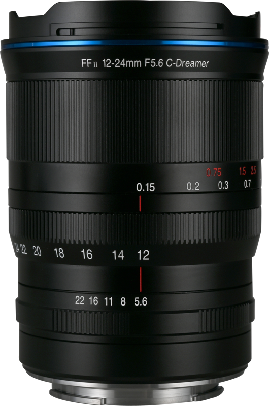 The Laowa 12-24mm f/5.6 Zoom FF Lens is a compact ultra-wide-angle zoom lens designed for full-frame Sony E-mount cameras. Offering a versatile 12-24mm focal range