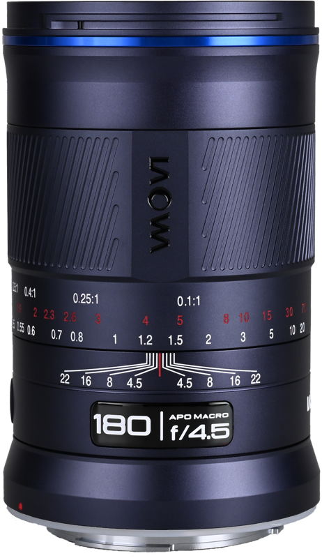 The Laowa 180mm f/4.5 1.5X Ultra Macro APO blends true telephoto reach with high-magnification macro in a body that’s compact enough for field work. Its 180mm focal length gives you generous working distance for insects