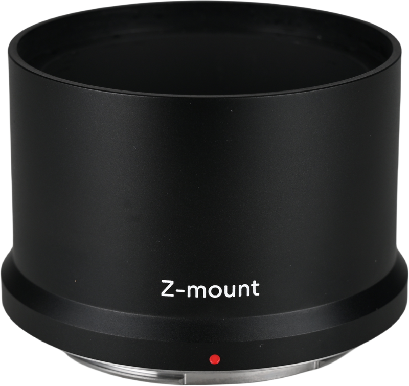 this interchangeable mount securely connects your lens to various camera mounts