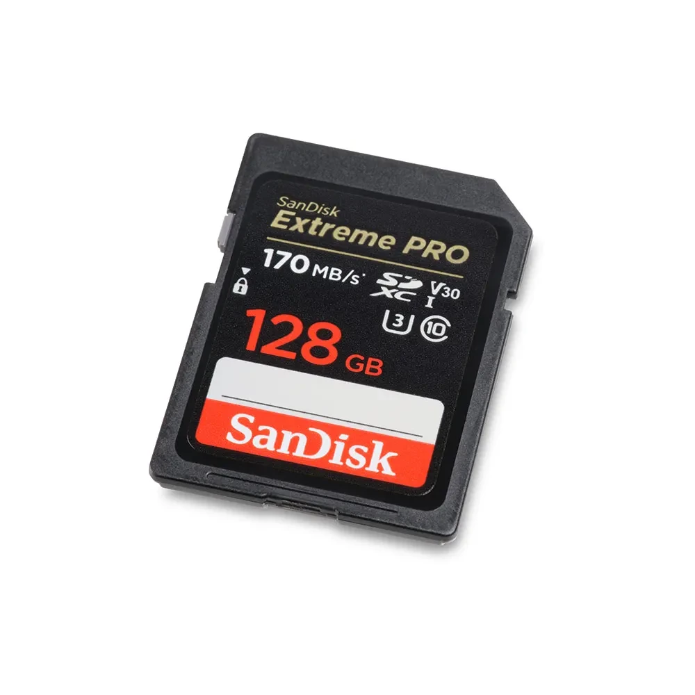 SANDISK Extreme PRO SDXC V30 128GB memory card