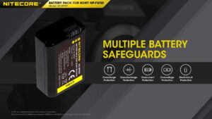 NITECORE NC-BP001 camera battery for Sony NP-FW50, 1030mAh