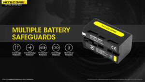 NITECORE NP-F750 camera battery for Sony NP-F, 5200mAh