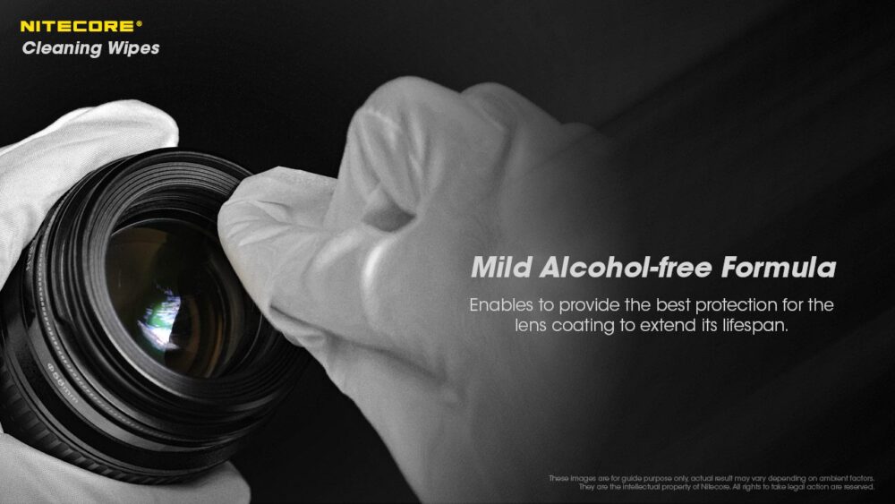 NITECORE Cleaning Wipes, 60 pcs/box