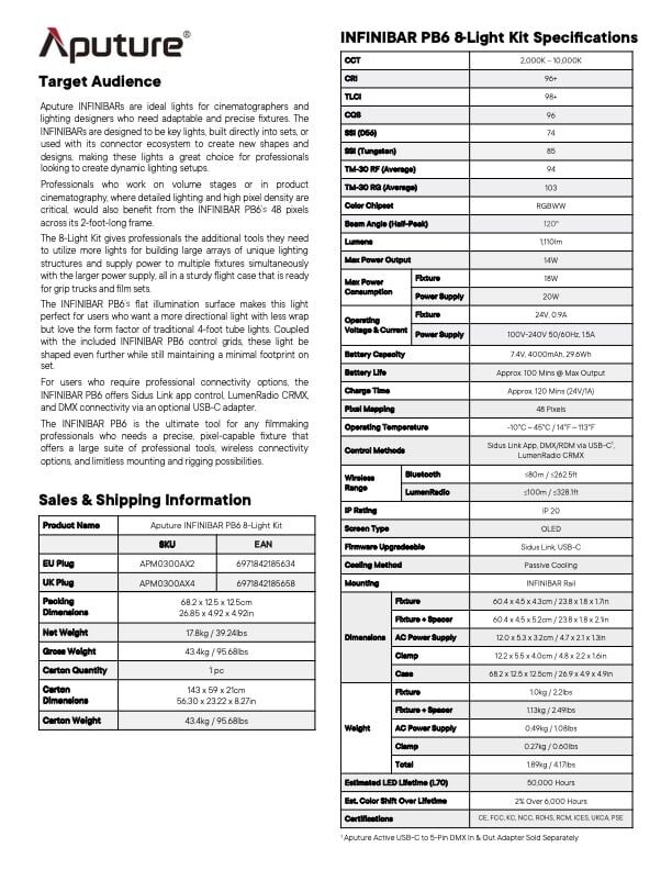 APUTURE Infinibar PB6 (60cm)