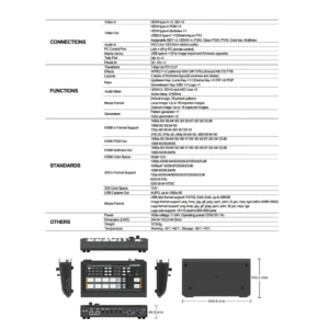 AVMATRIX HVS0403U 4-ch HDMI SDI Multi-format Streaming Video Switcher