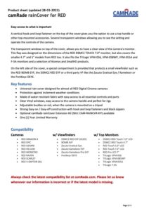 CAMRADE rainCover for RED