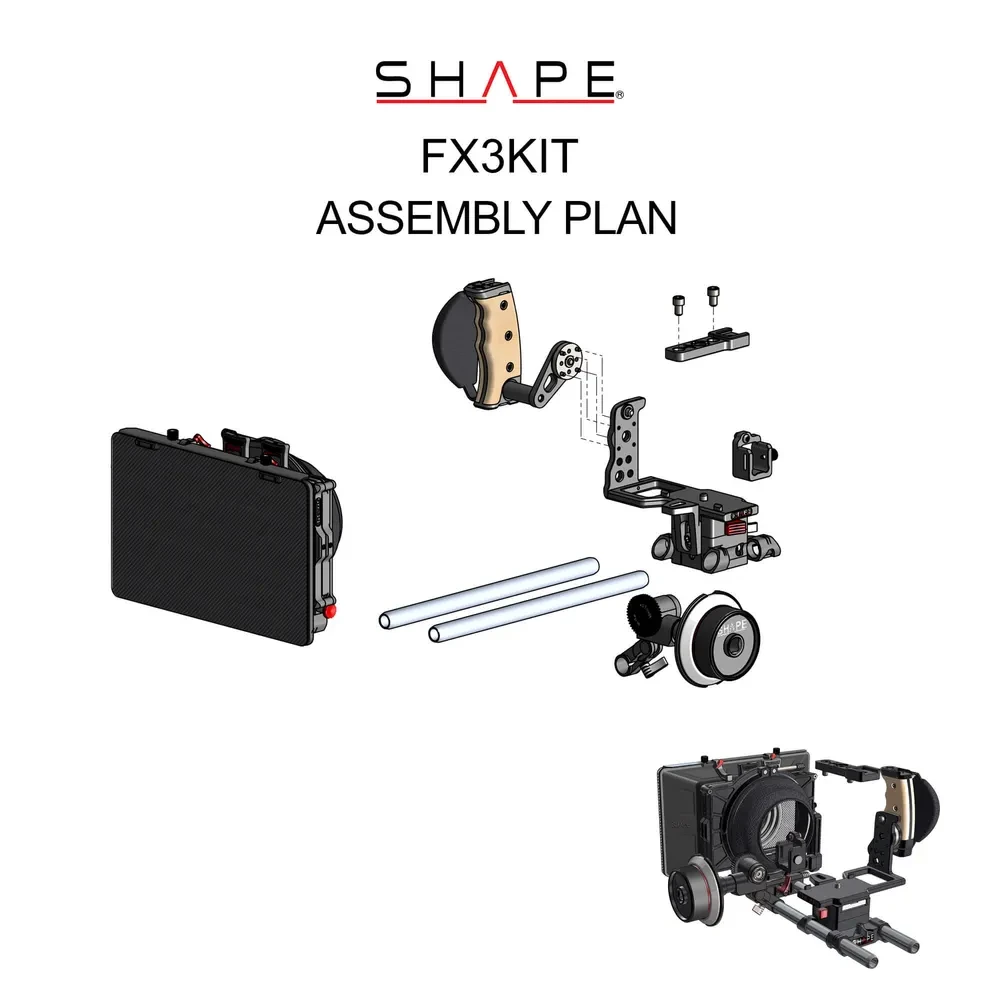 SHAPE Sony FX3 Kit Matte Box Follow Focus