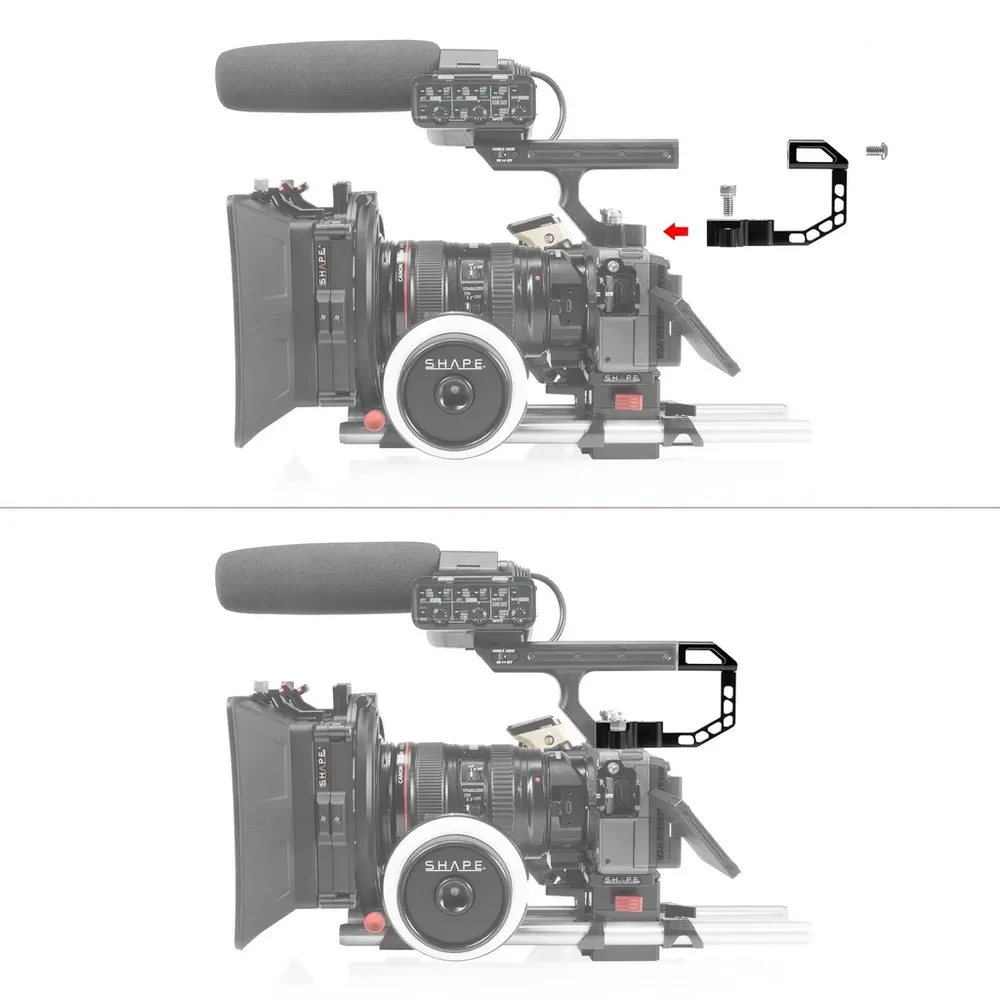 SHAPE Sony FX3/FX30 Handle Extension Rig Noise cancelling solution