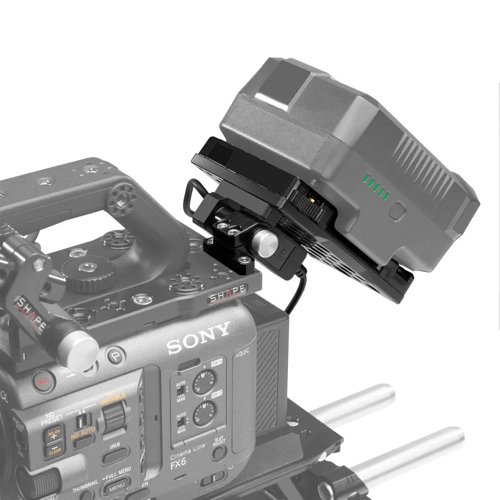 SHAPE Sony FX6 Gold Mount pivoting battery plate