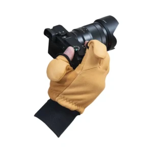 VALLERRET Hatchet Leather Photography Gloves Natural