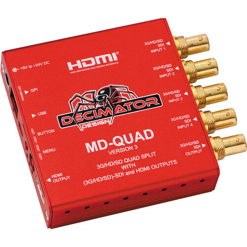 DECIMATOR MD-QUAD v3 SDI quad split multi-viewer