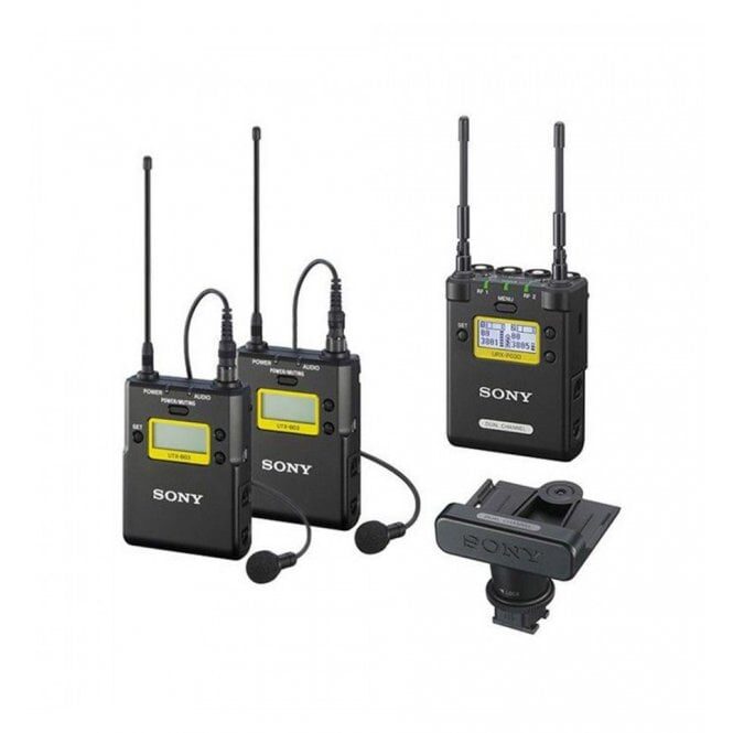 SONY UWP-D27 dual-channel receiver and transmitter kit